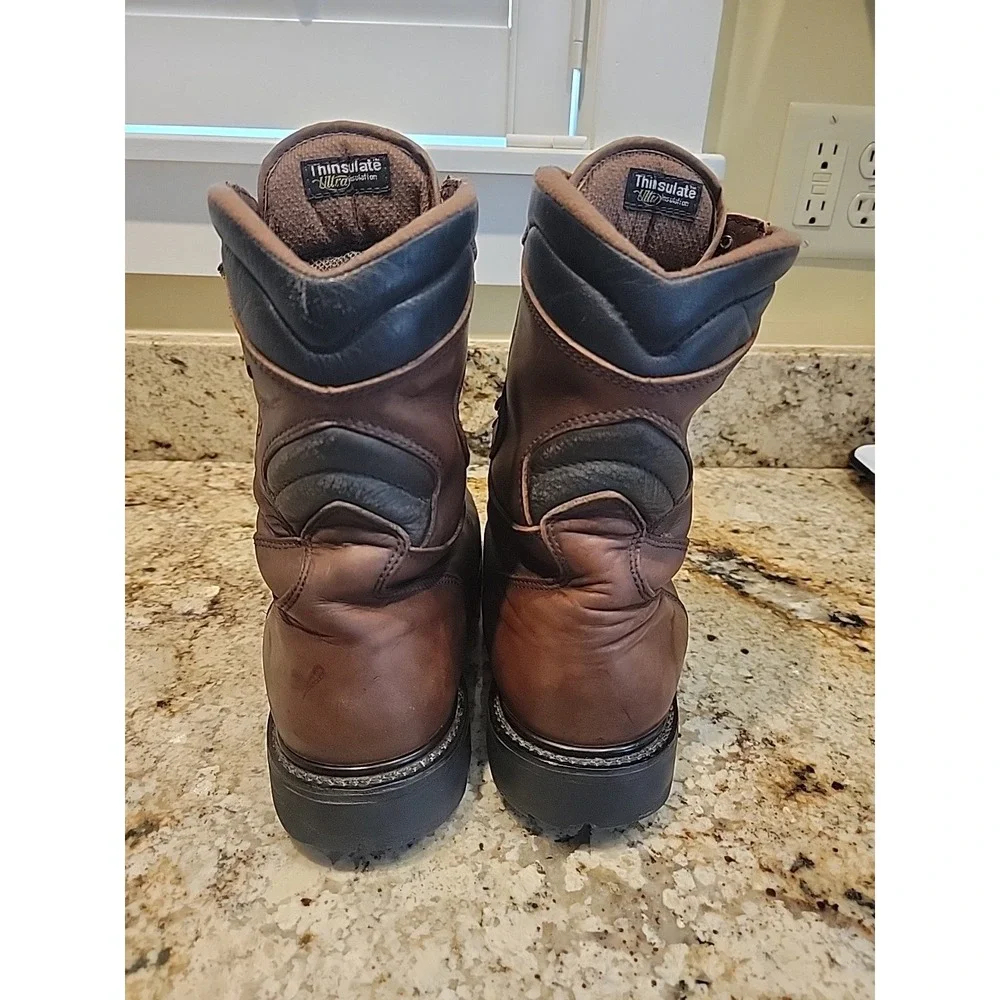 Irish Setter Red Wing Waterproof Leather Vibram Gore Tex Insulated Tall Boots 10
